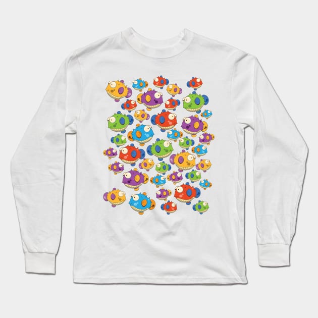 Puffer Fish Long Sleeve T-Shirt by nickemporium1